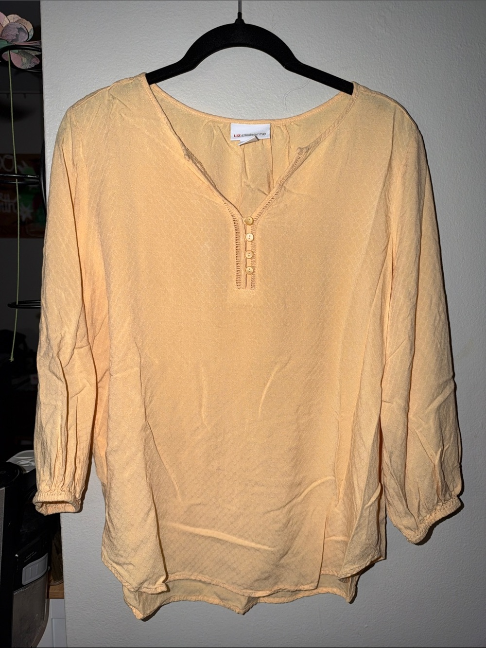 Liz Claiborne Yellow Blouse